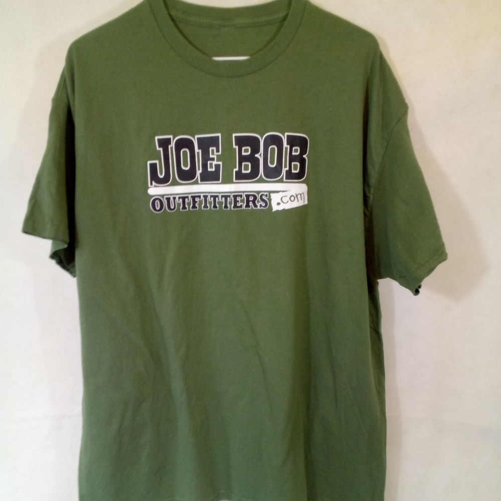 Mens Green S/S Joe Bobs Outfitters Pullover Crew Neck Shirt Tee XL
